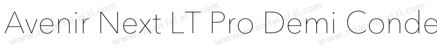 Avenir Next LT Pro Demi Condensed字体转换